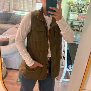 Lucky Brand Army Green Utility Vest
